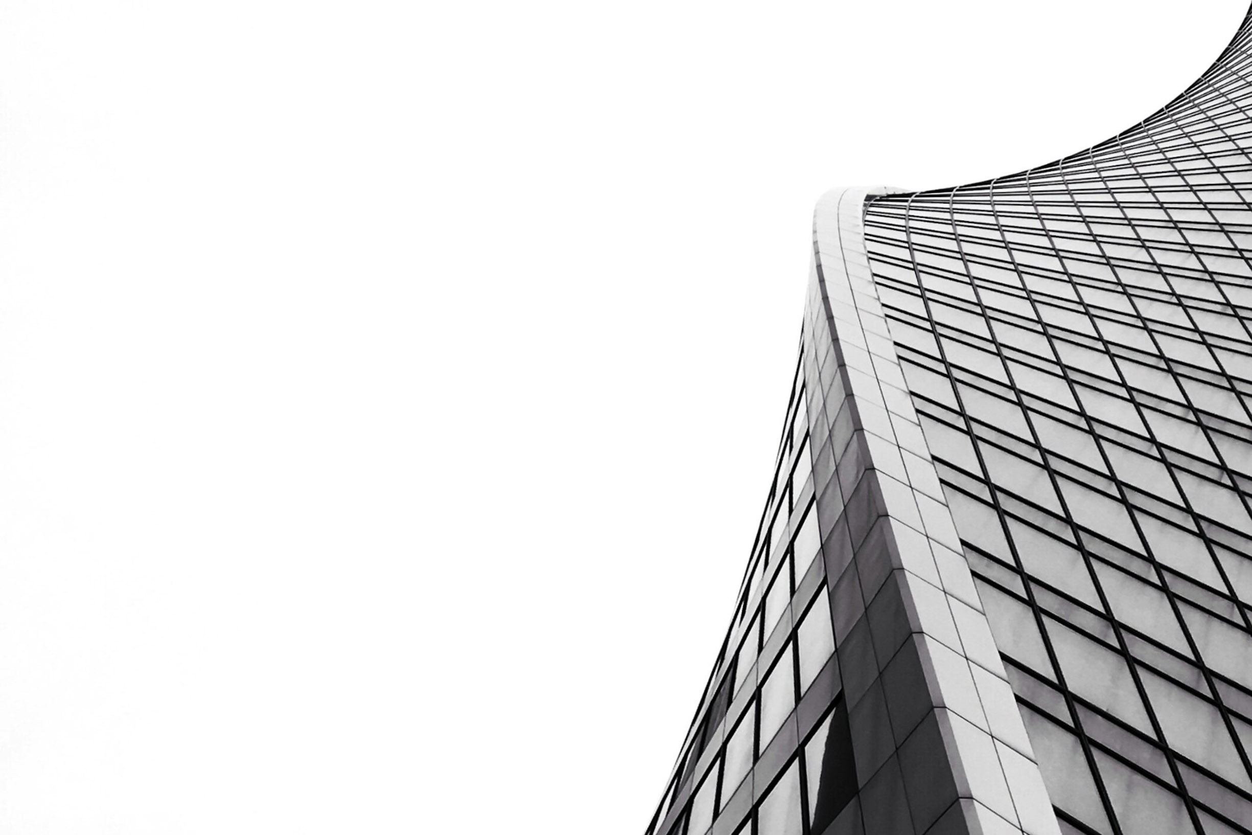 dettaglio edificio moderno curvilineo